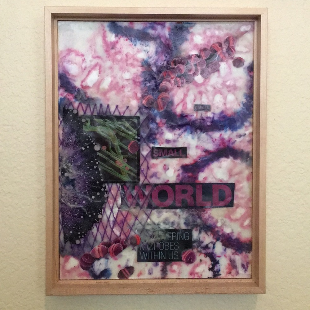 Fine Art Encaustic “UC What? 5” by Renee Wallace